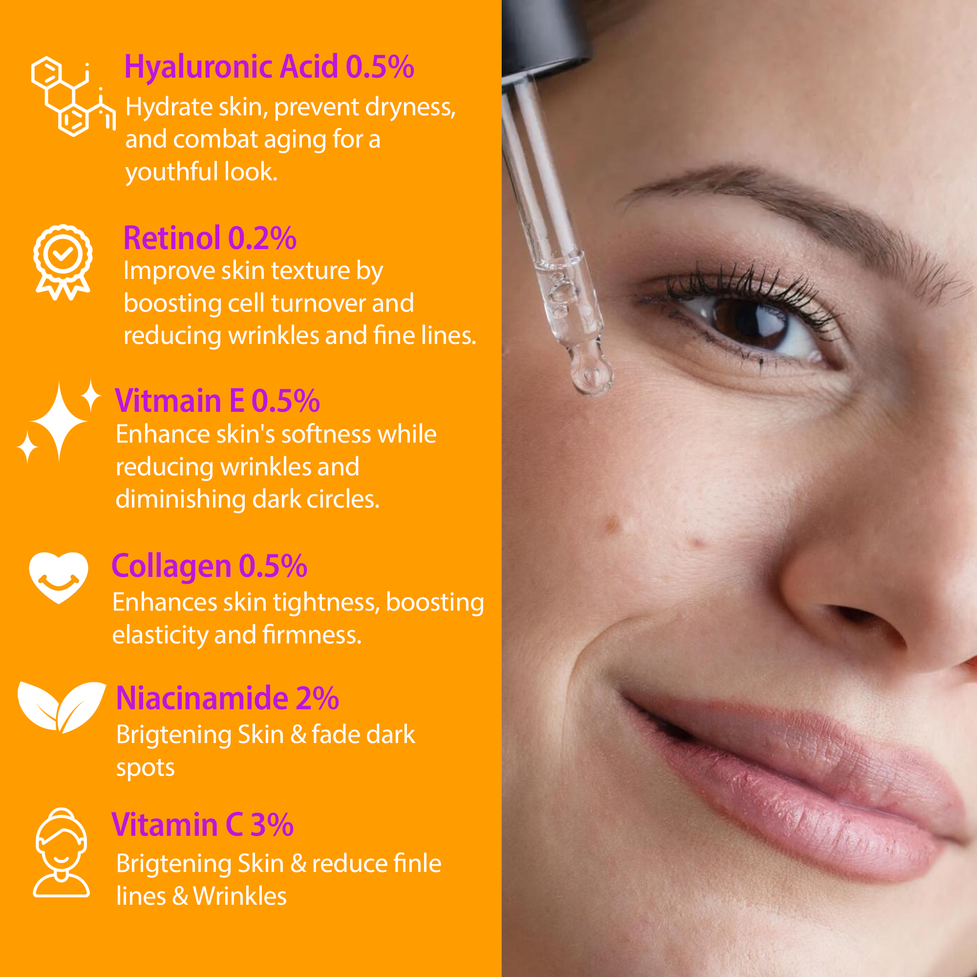 CANVITA Moisturizing 6 in 1 Face Serum - Canvita