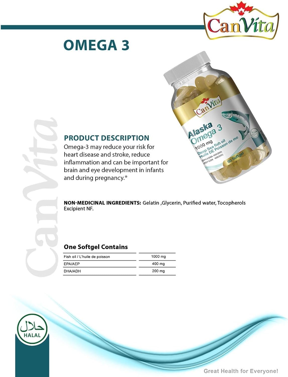 Omega 3 Halal Softgel - Canvita