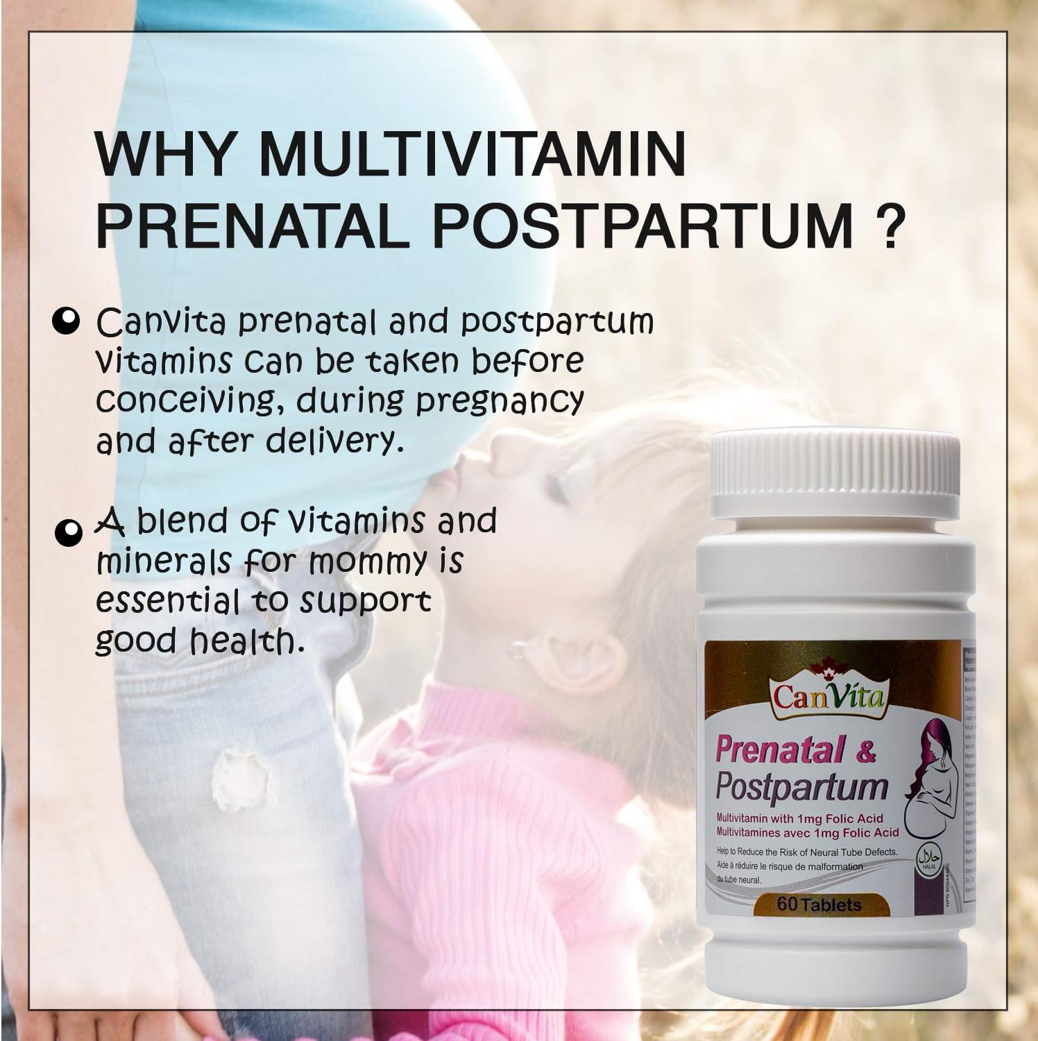 Prenatal and Postpartum Halal Tablet - Canvita