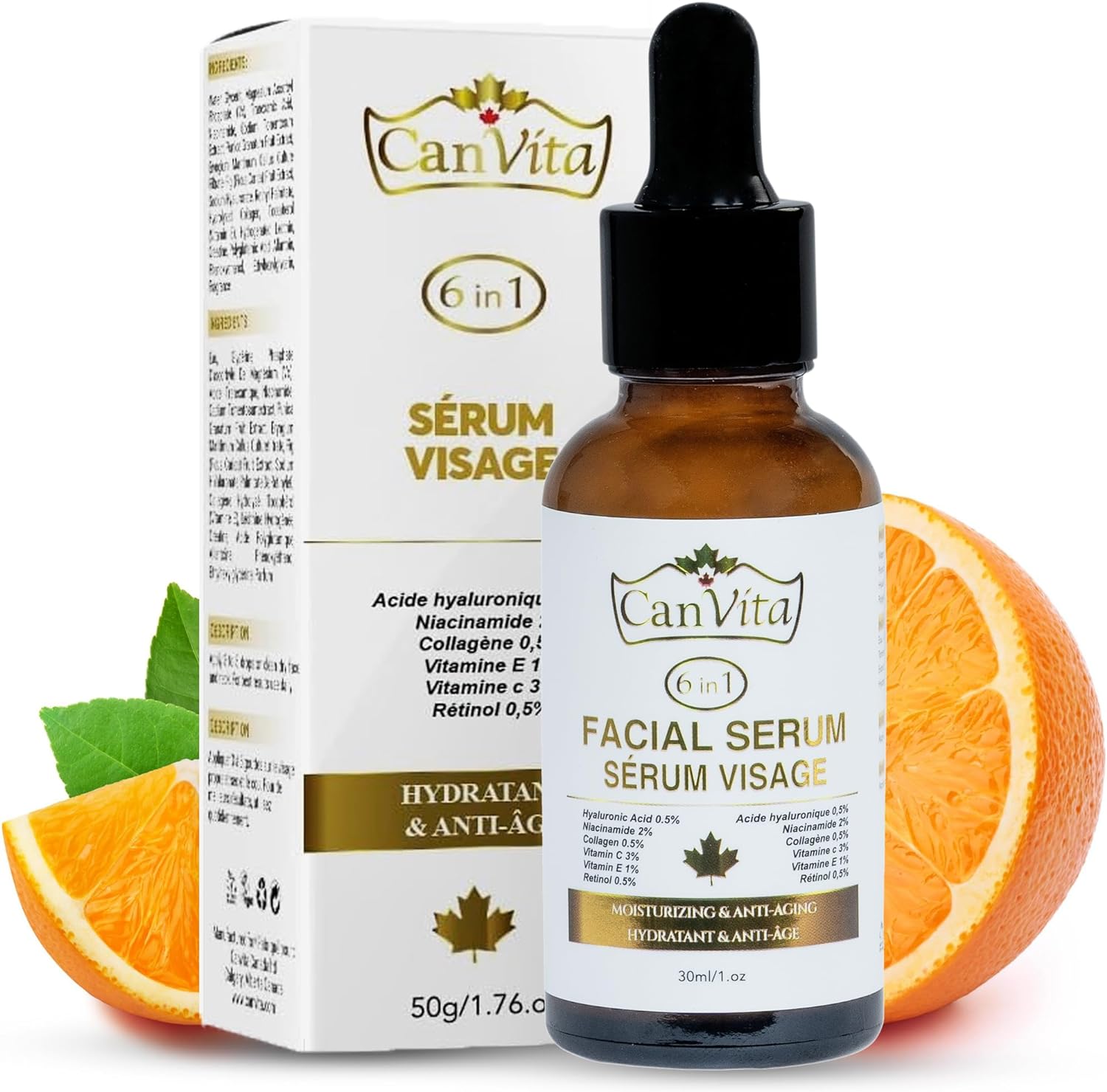 CANVITA Moisturizing 6 in 1 Face Serum - Canvita