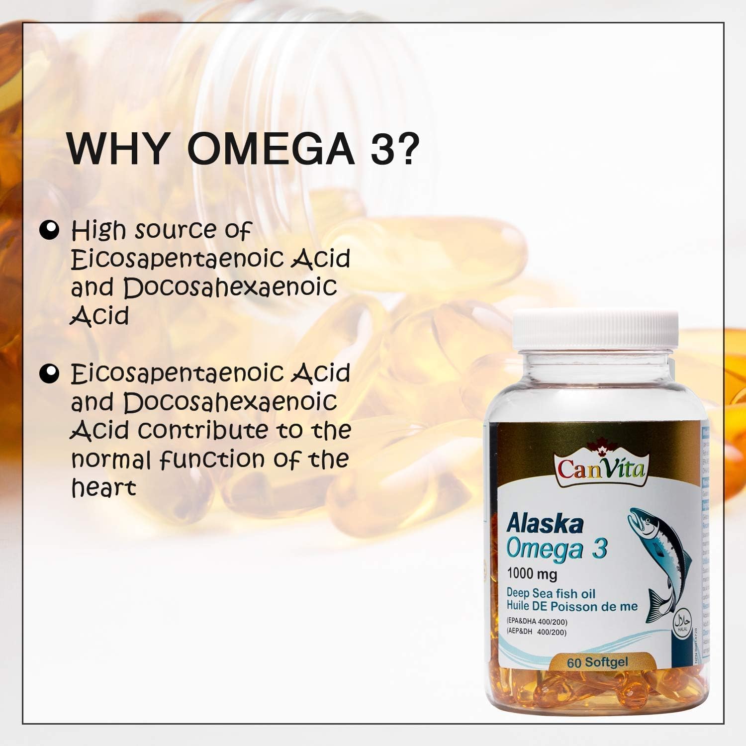 Omega 3 Halal Softgel - Canvita