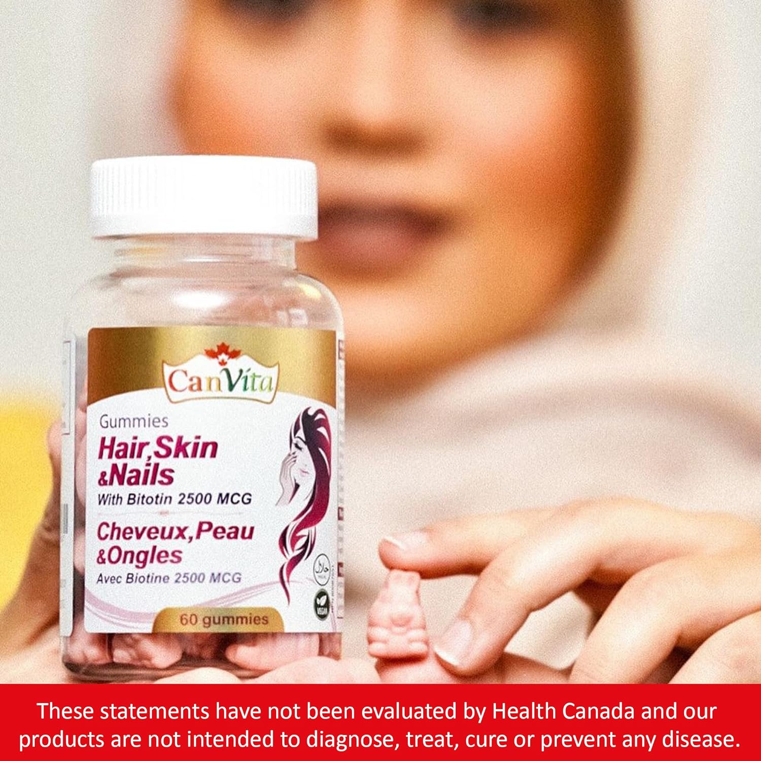 Hair, Skin and Nails Halal & Vegan Gummy - Canvita