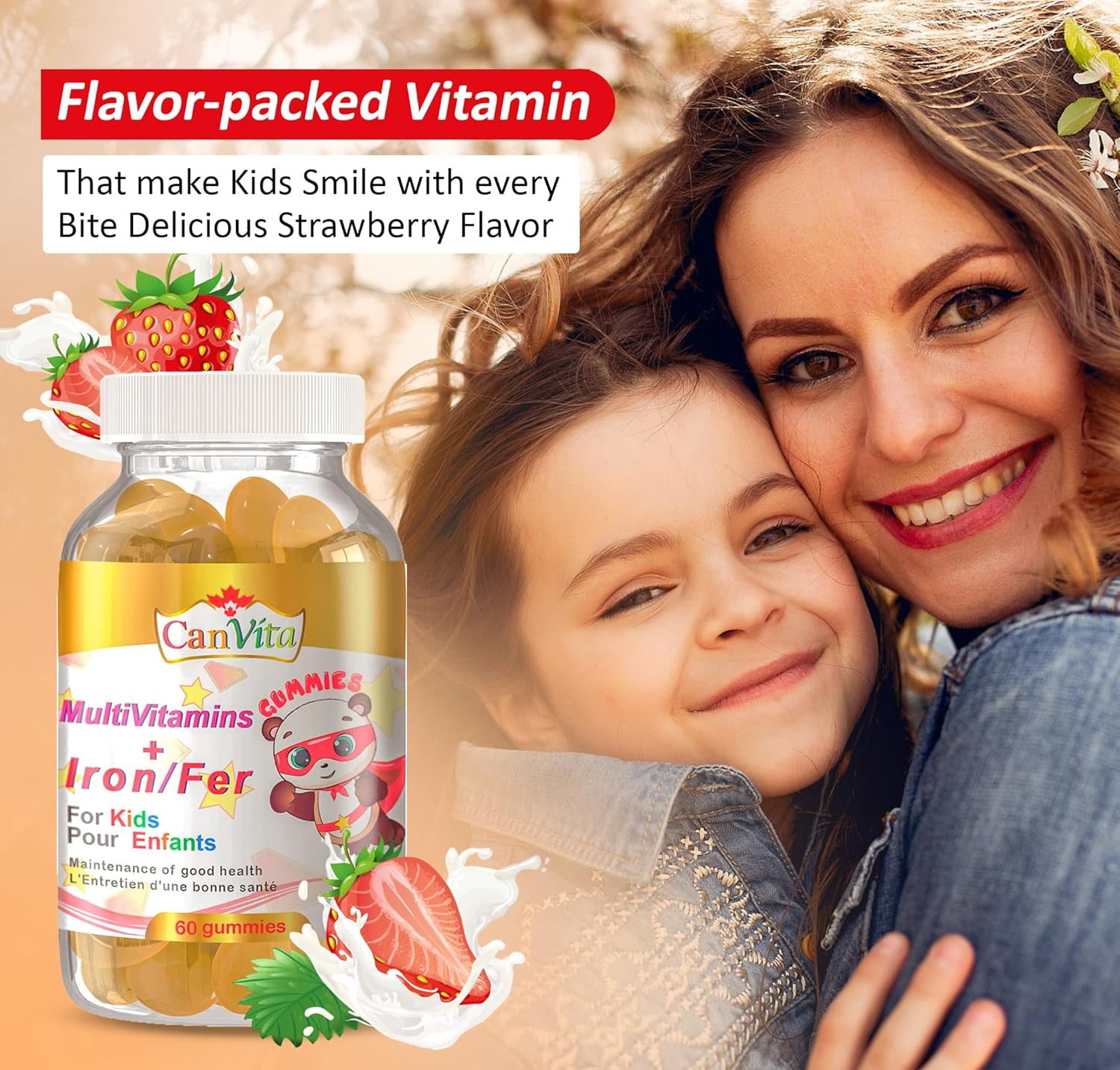 Kid’s Halal Multivitamins + Iron Gummy (240 gummies) - Canvita