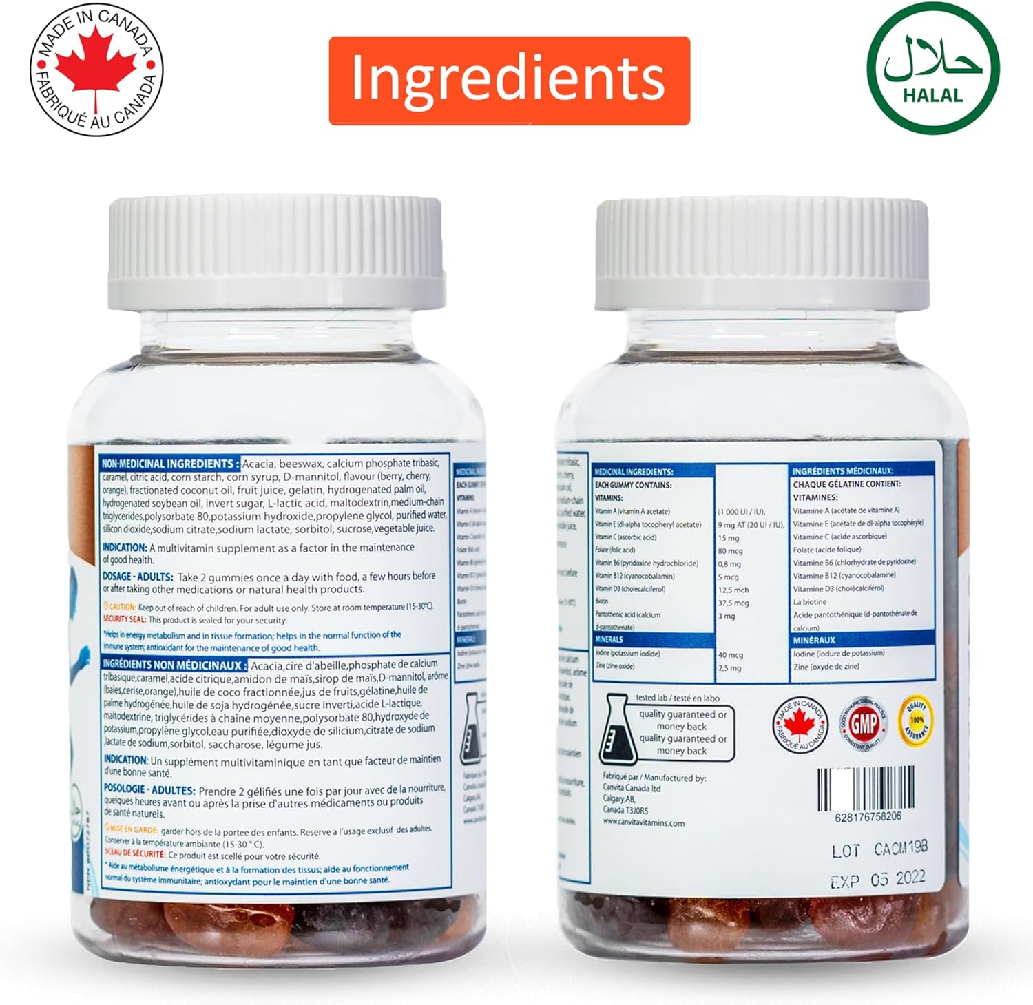 Men's Multivitamin Halal Gummy - Canvita