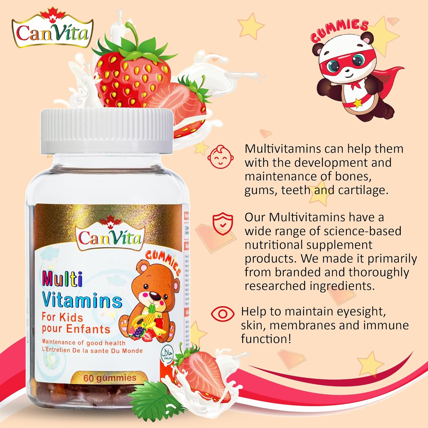 Kid's Halal Multi-Vitamin Gummy - Canvita