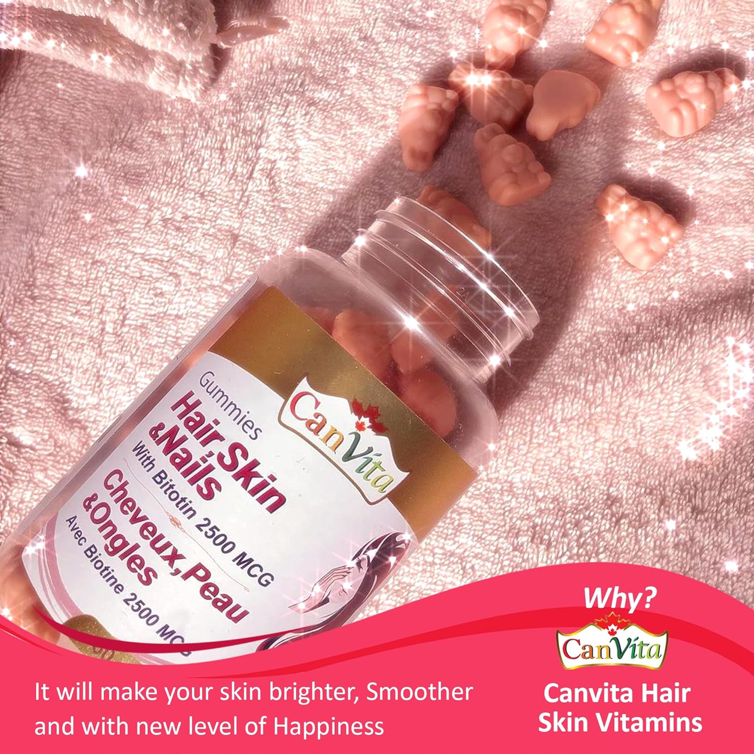 Hair, Skin and Nails Halal & Vegan Gummy - Canvita