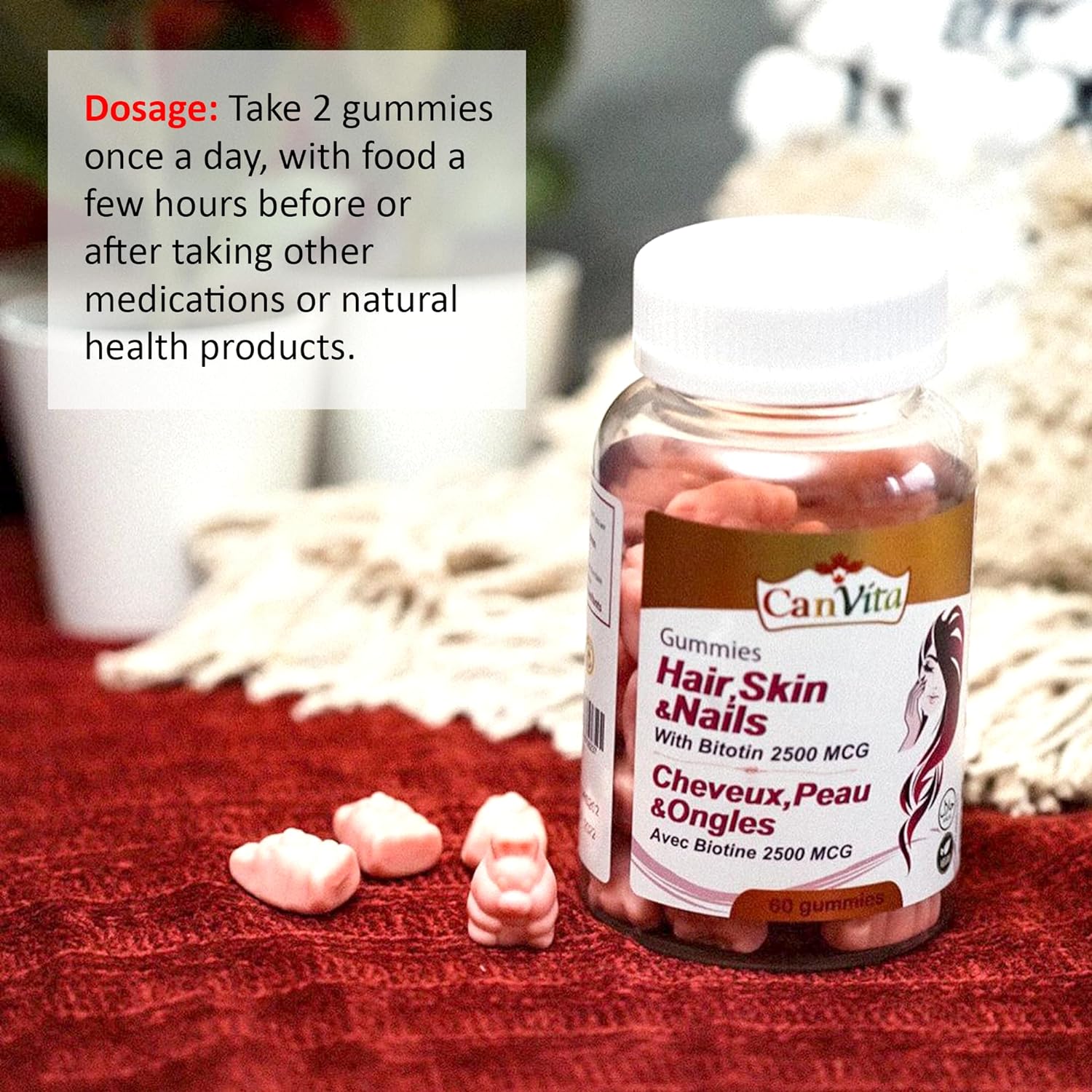 Hair, Skin and Nails Halal & Vegan Gummy - Canvita
