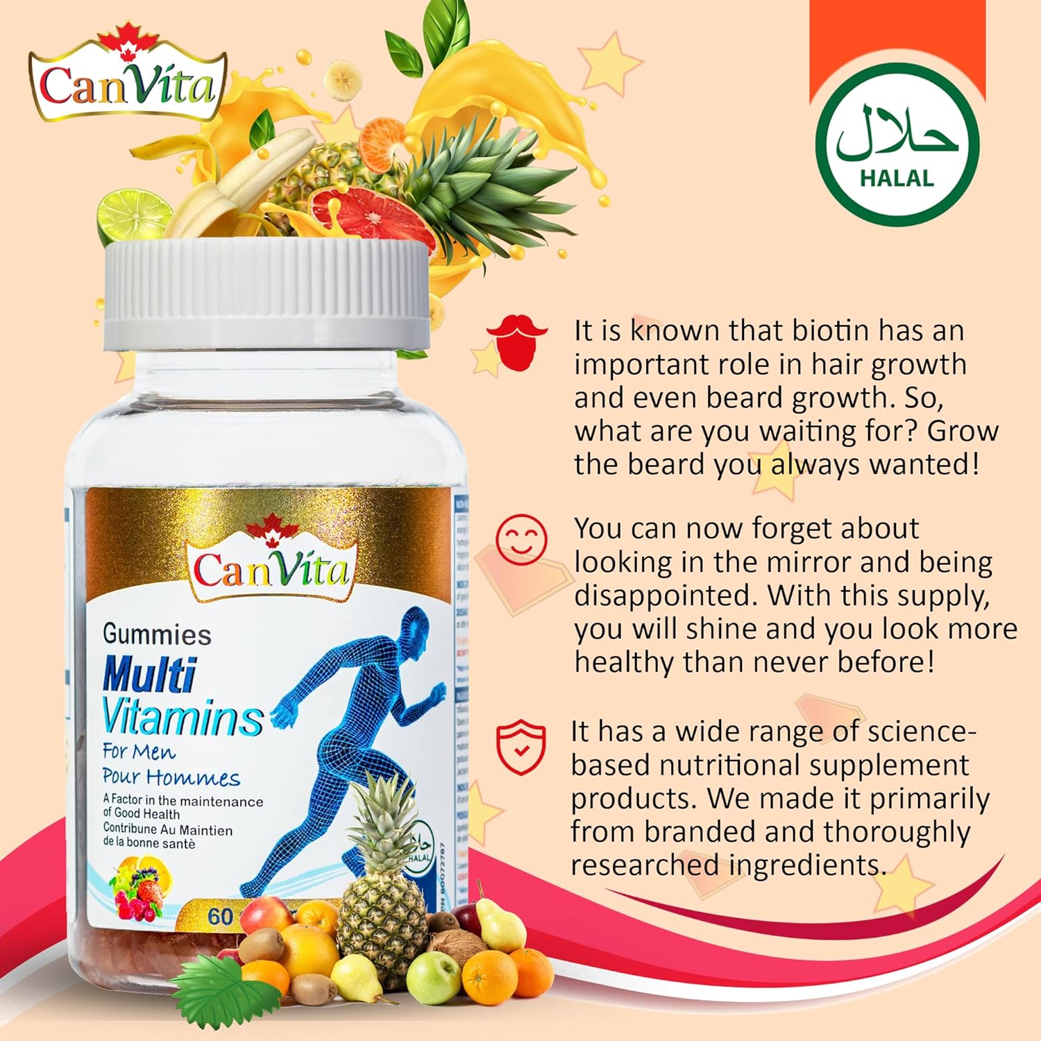 Men's Multivitamin Halal Gummy - Canvita