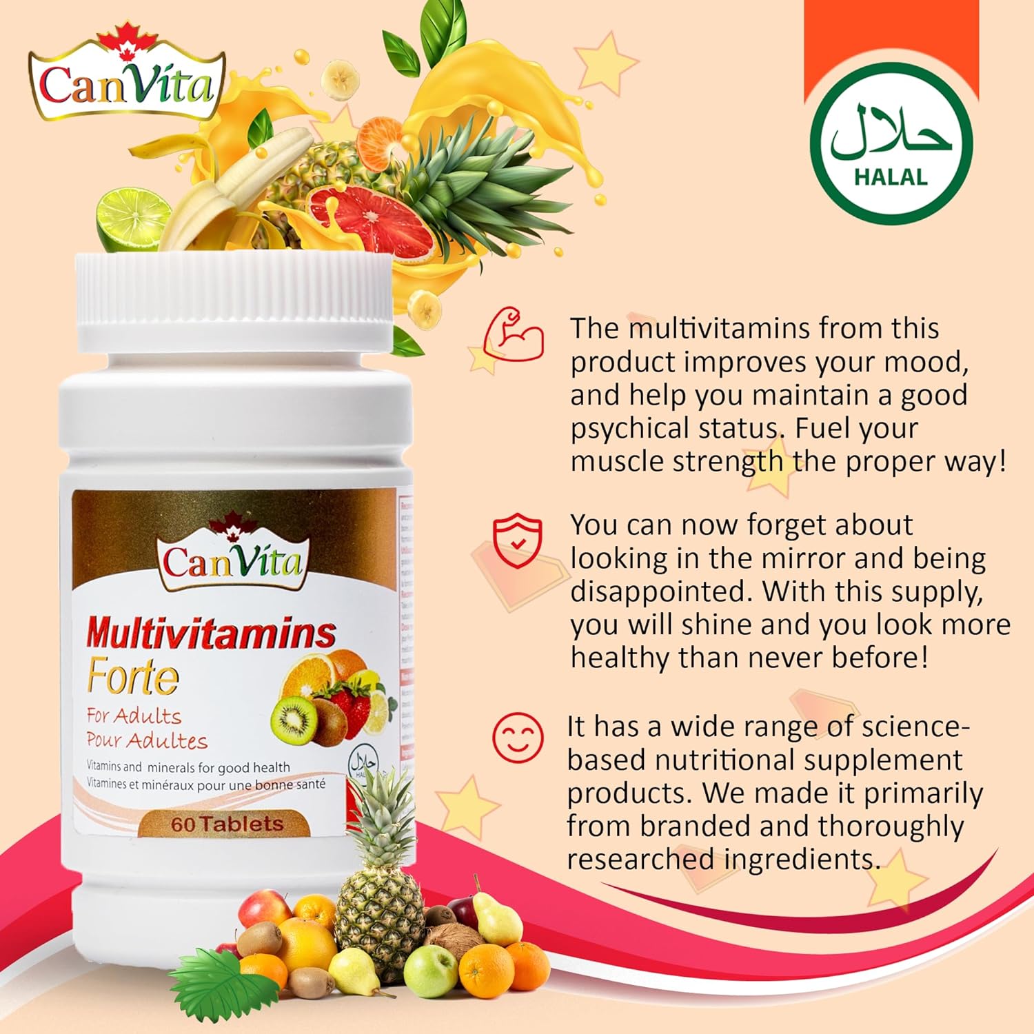 Adult Multivitamin Halal Tablet - Canvita