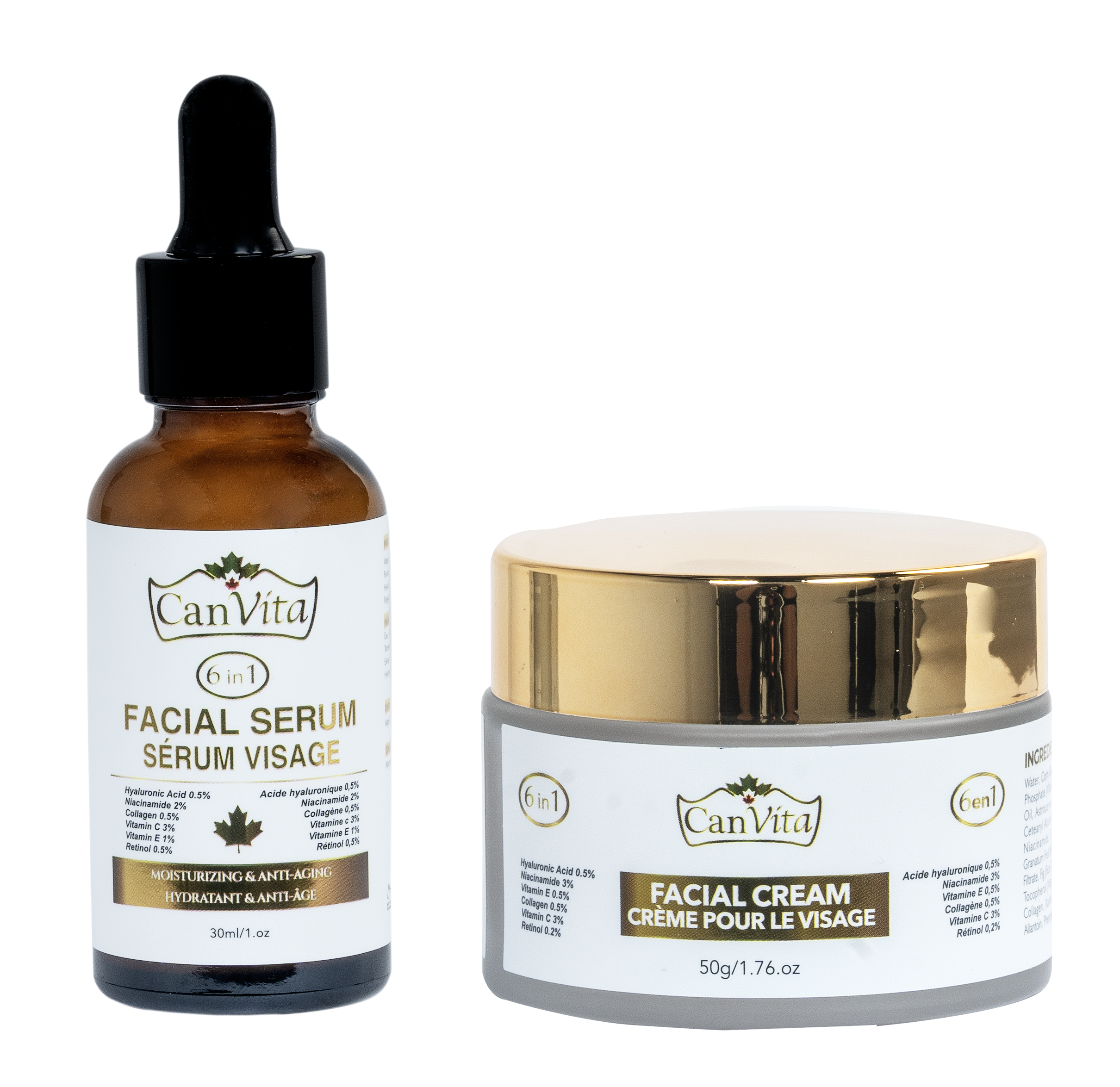 Canvita 6 in 1 Face Serum & Cream - Canvita